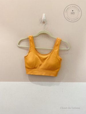 Conjunto Canelado Laranja | Tam: P