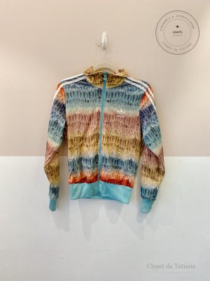 Bomber Estampada Penas Adidas | Tam: P