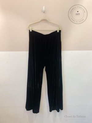 Calça Veludo Missinclof + Riachuelo Preta | Tam: GG