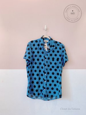 Camisa Bolas Aragana Azul | Tam: M